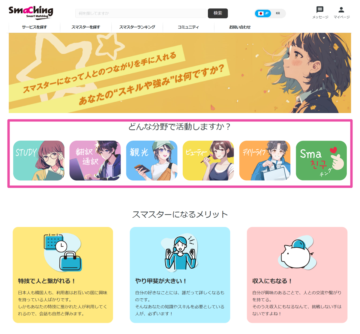 mypageの活動分野